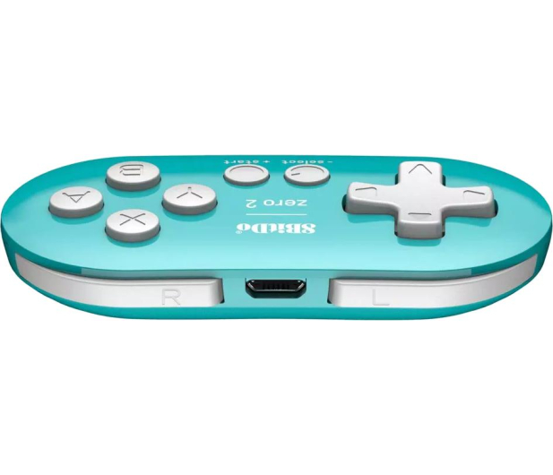 8BitDo Zero 2 Bluetooth Gamepad Mini Controller - Turquoise RET00222 - 1106092 - zdjęcie 3